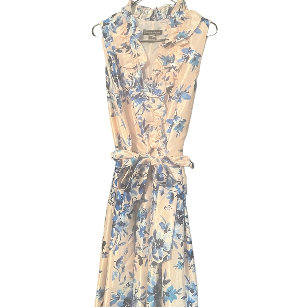 Jessica Howard pink & blue flower dress. Size 16
